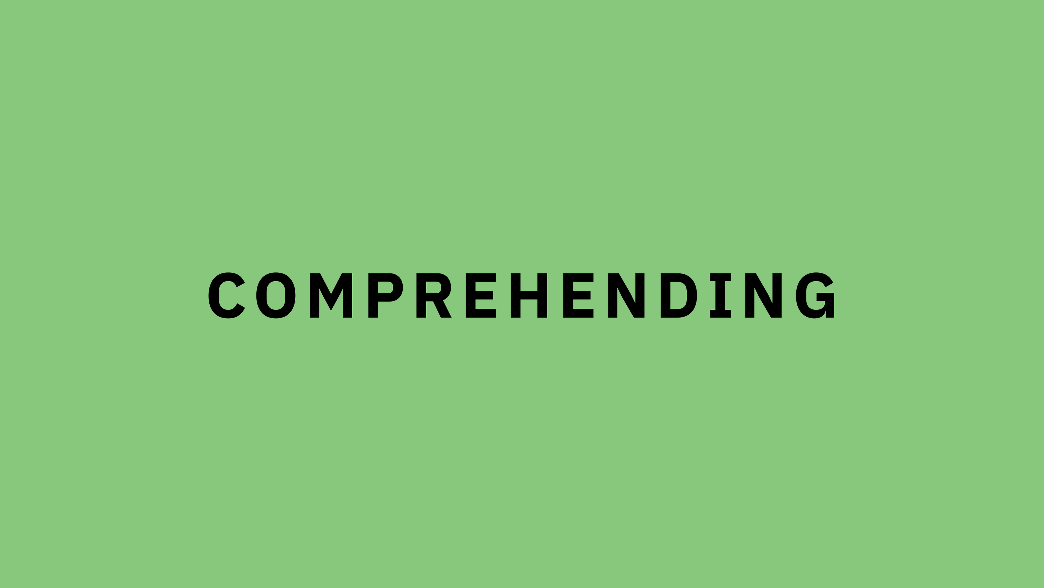 Section 1: Comprehending